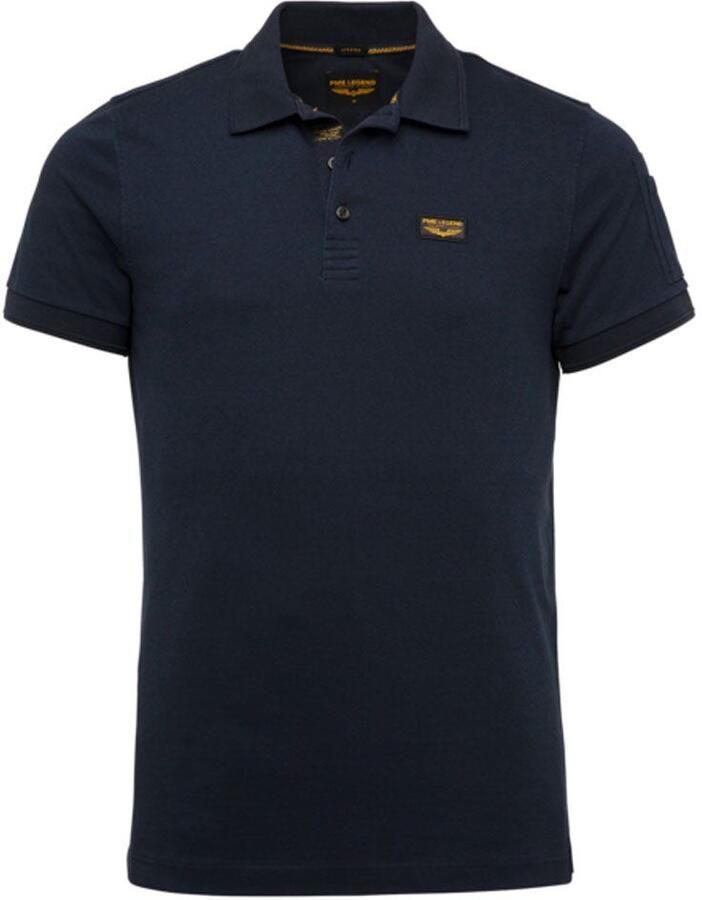 PME Legend slim fit poloshirt met labelstitching model 'TRACKWAY' - Foto 7
