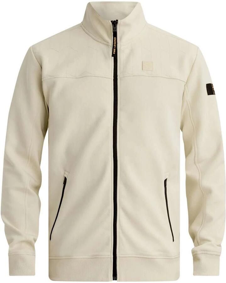 PME LEGEND Heren Truien & Vesten Zip Jacket Interlock Sweat Ecru - Foto 6