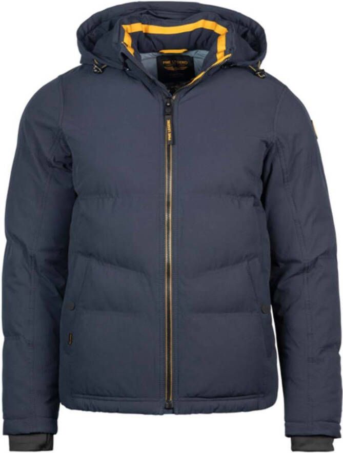 Donkerblauwe PME Legend Gewatteerde Jas Short Jacket Skyhog Icon Mecha - Foto 2