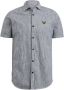 PME Legend Blauwe Casual Overhemd Short Sleeve Shirt Yarn Dyed Stripe - Thumbnail 2