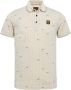 PME Legend Gebroken Wit Polo Short Sleeve Polo Fine Pique All Over Print - Thumbnail 3