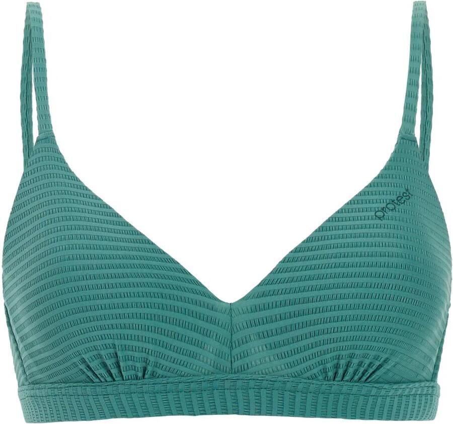Protest voorgevormde beugel bikinitop MIXCAMEO met ribstructuur groen