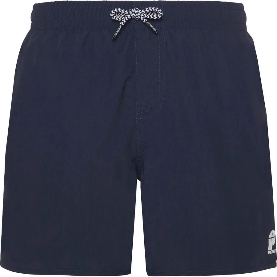 Protest zwemshort CULTURE JR blauwzwart Jongens Polyamide Effen 116
