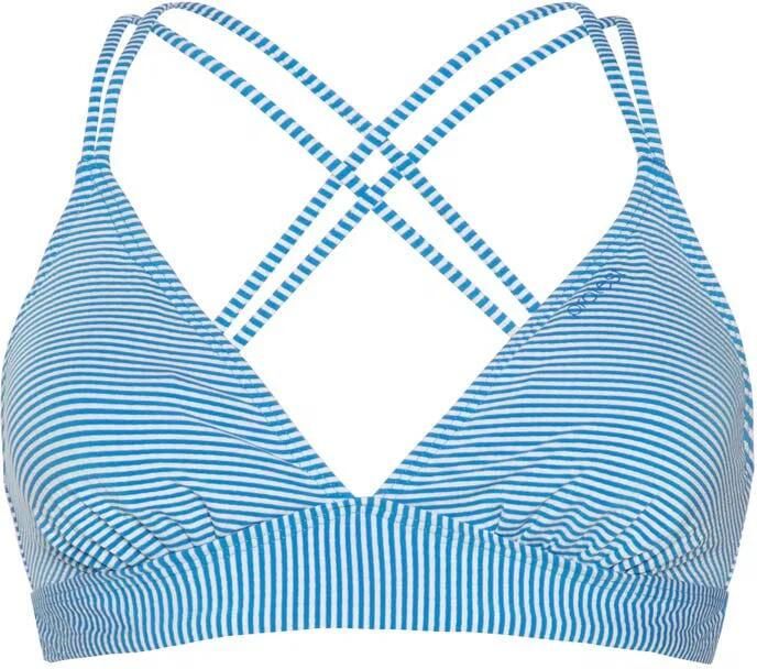 Protest prt mix supers triangle bikinitop blauw wit dames
