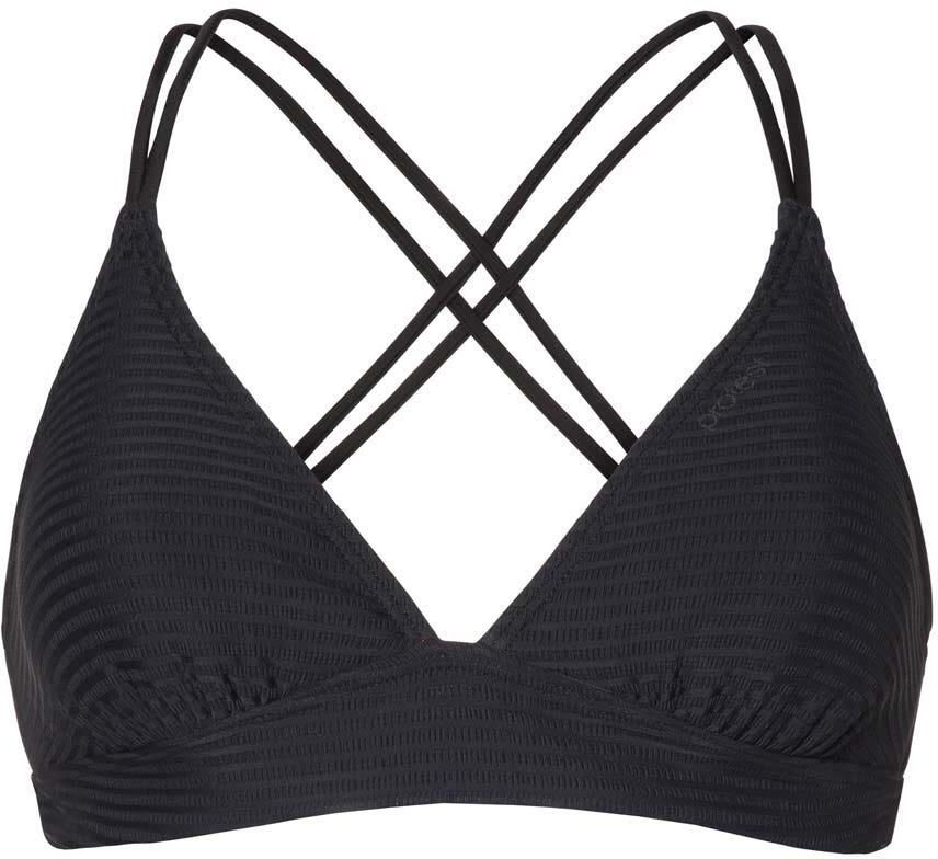 Protest voorgevormde triangel bikinitop MIXPATIO ribstructuur zwart - Foto 5