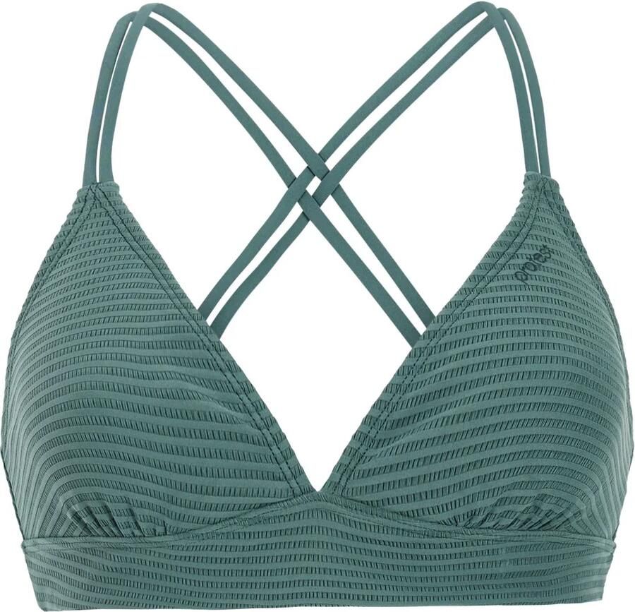 Protest voorgevormde triangel bikinitop MIXPATIO met ribstructuur groen - Foto 3