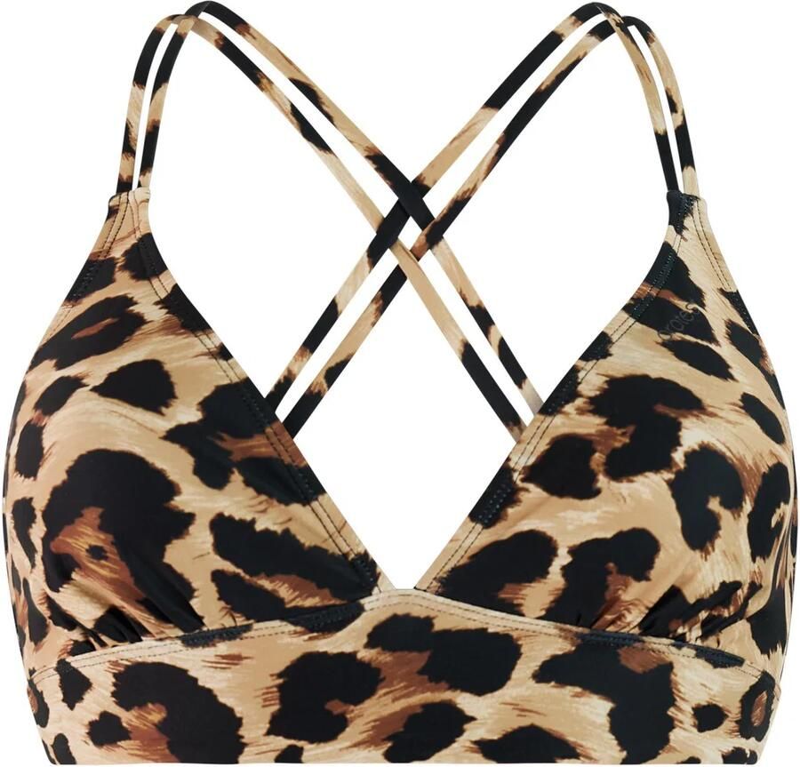 Protest voorgevormde triangel bikinitop MIXSUPERS beige bruin - Foto 3