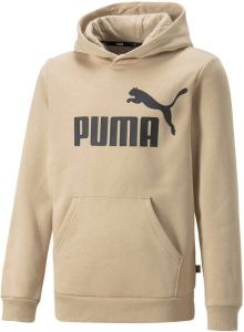 Puma essentials big logo trui bruin kinderen