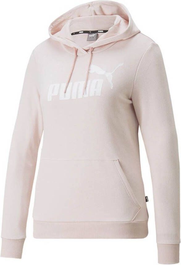 Puma essentials logo trui roze dames