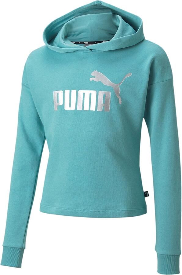PUMA Hoodie ESS+ Logo Cropped Hoodie TR G