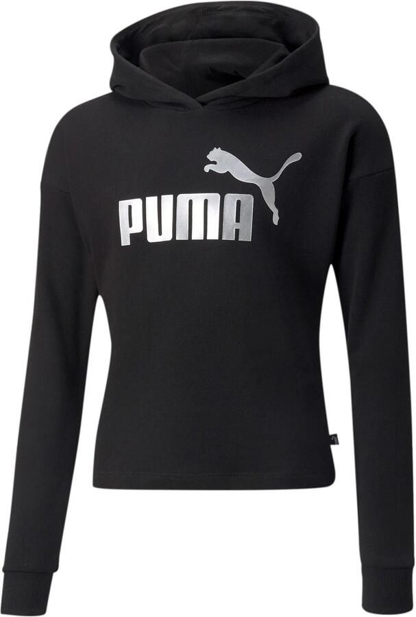 Puma essentials+ logo cropped trui zwart kinderen - Foto 2