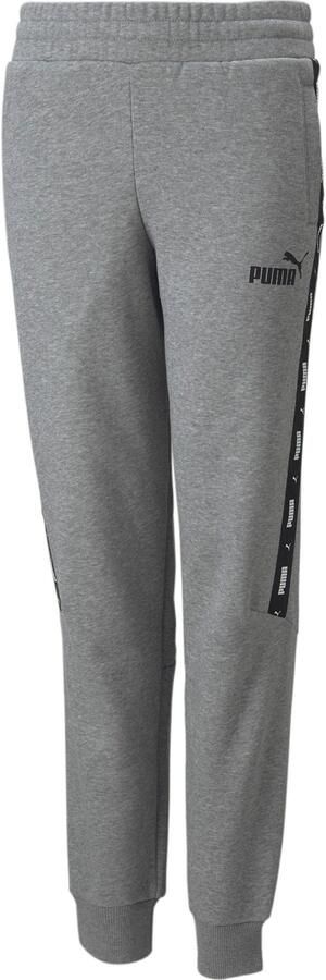 Puma essentials+ tape fleece joggingbroek grijs kinderen