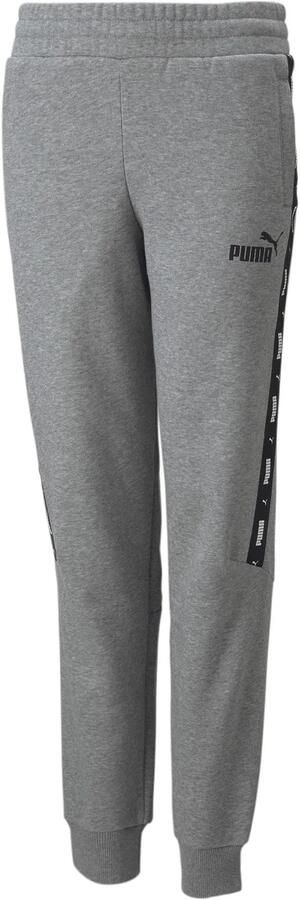 Puma essentials+ tape fleece joggingbroek grijs kinderen