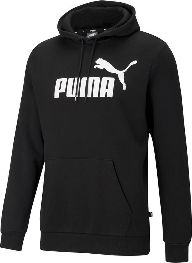 Puma Essentialsentials Logo Zwart Sweater met Capuchon Heren