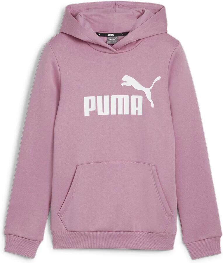 Puma sweater met logo lichtroze Meisjes Katoen Capuchon Logo 140