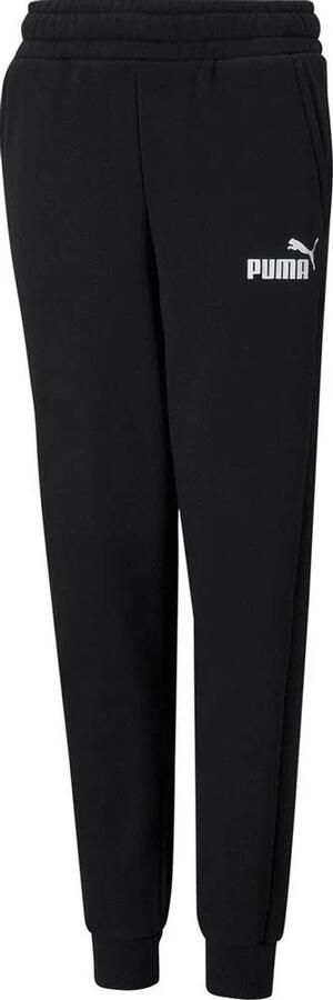 Puma regular fit joggingbroek met logo zwart Katoen Logo 110