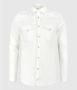 PUREWHITE Heren Overhemden Denim Shirt With Pressbuttons And Pockets On Chest Wit - Thumbnail 2