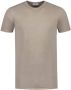 PUREWHITE Heren Polo's & T-shirts Flat Knitted Shirt Shortsleeve With Small Logo On Chest Zand - Thumbnail 3