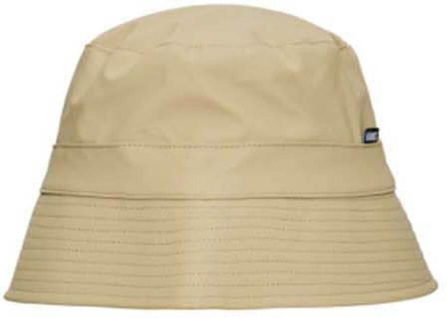 Rains Zand Bucket Hat met PU Fabric Beige Unisex - Foto 2