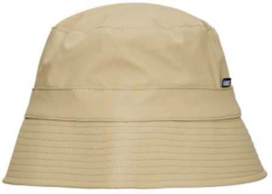 Rains Zand Bucket Hat met PU Fabric Beige Unisex - Foto 2