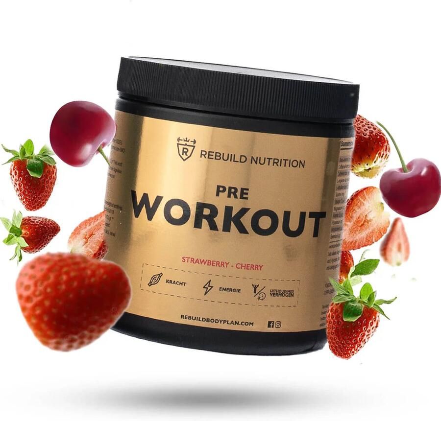 Rebuild Body Plan Pre-workout Strawberry-cherry