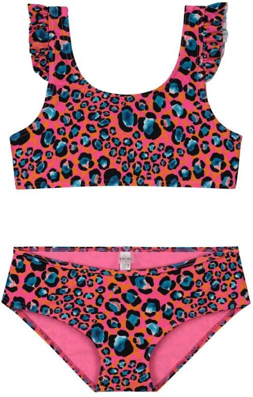 Shiwi Girls Leopard Spot Scoop Top Bikini