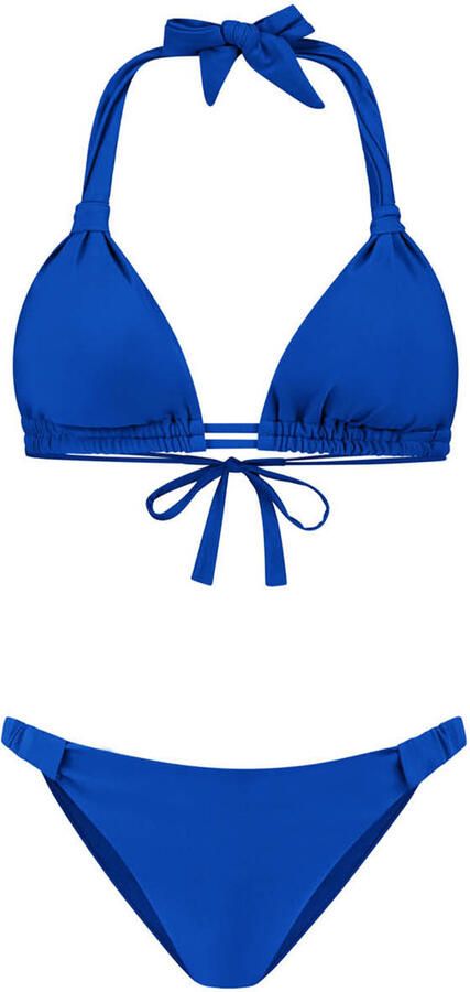 Shiwi voorgevormde triangel bikini Bibi blauw - Foto 4