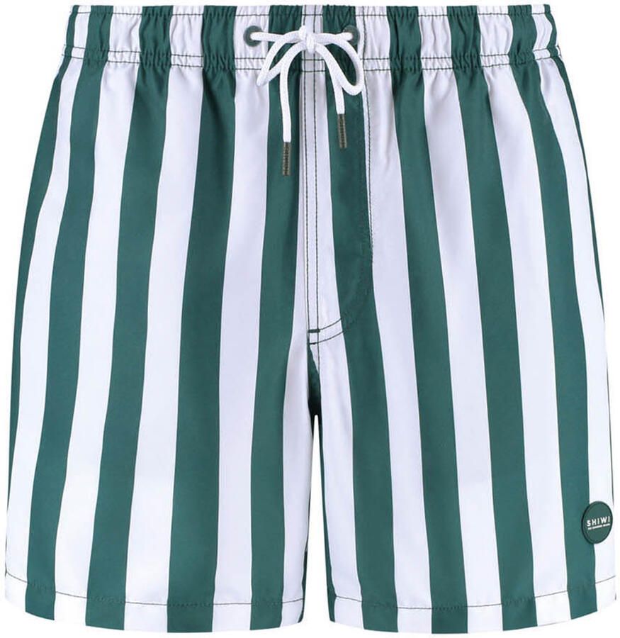 SHIWI Heren Zwembroeken Swimshort Broad Stripe Groen - Foto 5