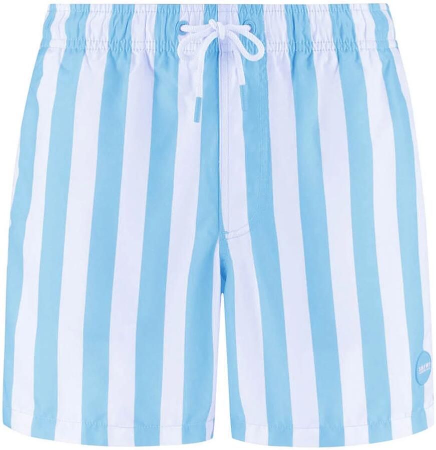 SHIWI Heren Zwembroeken Men Swimshort Broad Stripe Lichtblauw - Foto 7
