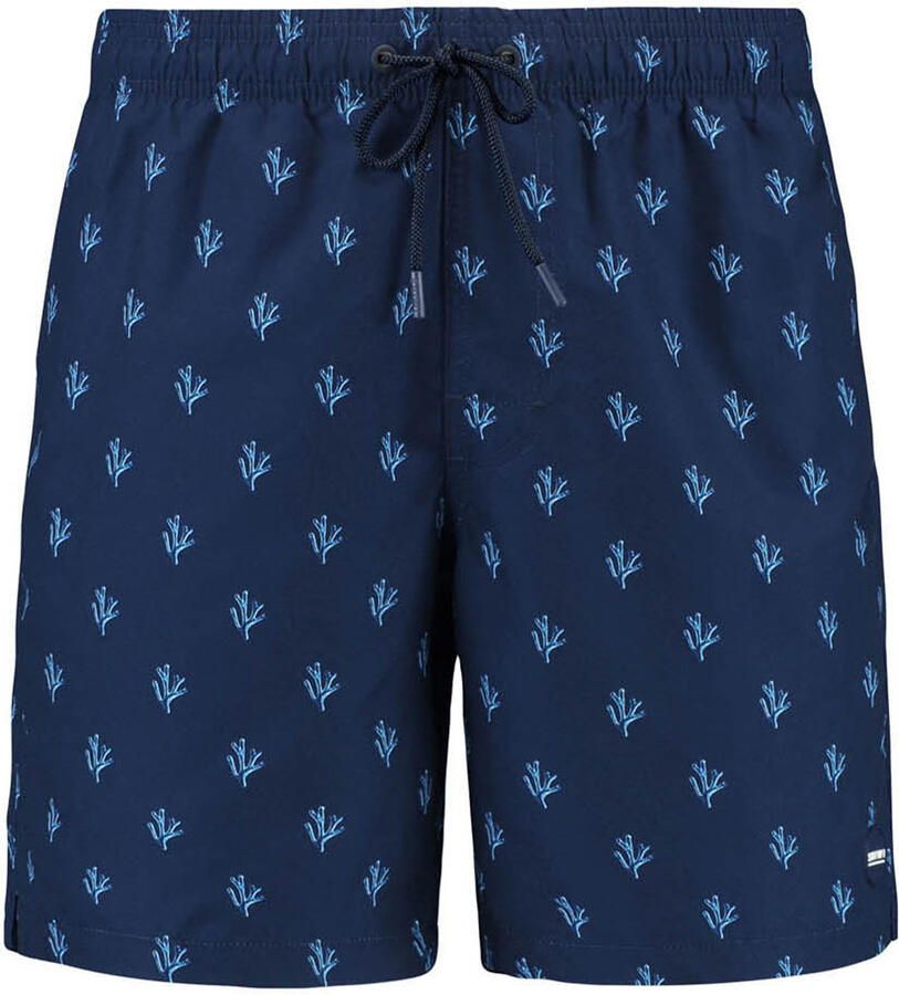 SHIWI Zwembroeken Mike Swim Shorts 7 Inch Sketched Coral Donkerblauw - Foto 7