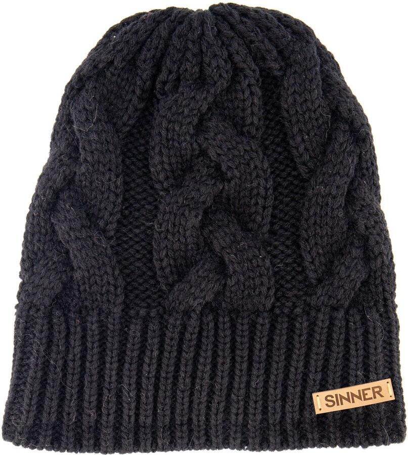 Sinner gebreide muts Cable zwart