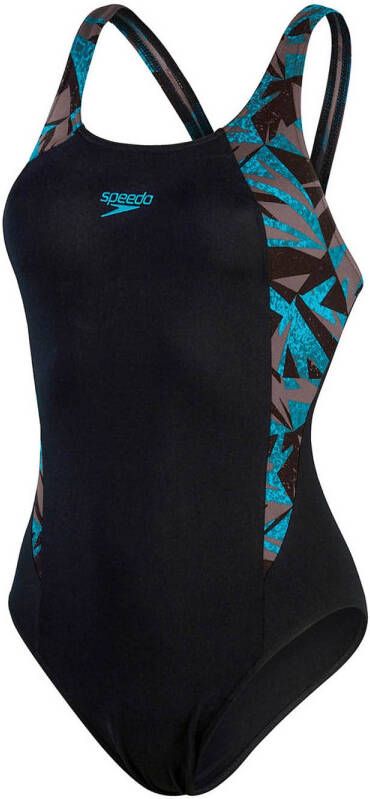 Speedo ECO Endurance+ sportbadpak Hyperboom Splice zwart blauw