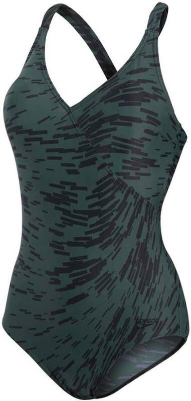 Speedo Endurance10 corrigerend badpak Lexi groen zwart