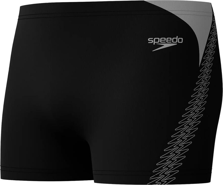 Speedo zwemboxer HyperBoom Splice zwart groen