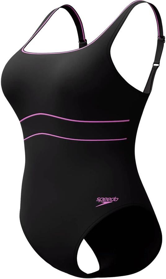 Speedo Shape Comprex Ultra corrigerend badpak Contour Eclipse zwart roze - Foto 3