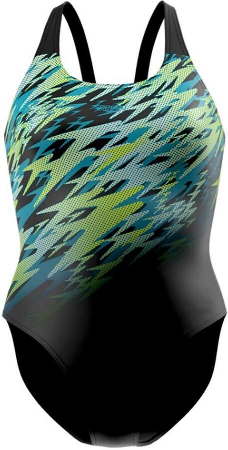Speedo Hyperboom Endurance+ sportbadpak met print zwart groen - Foto 3
