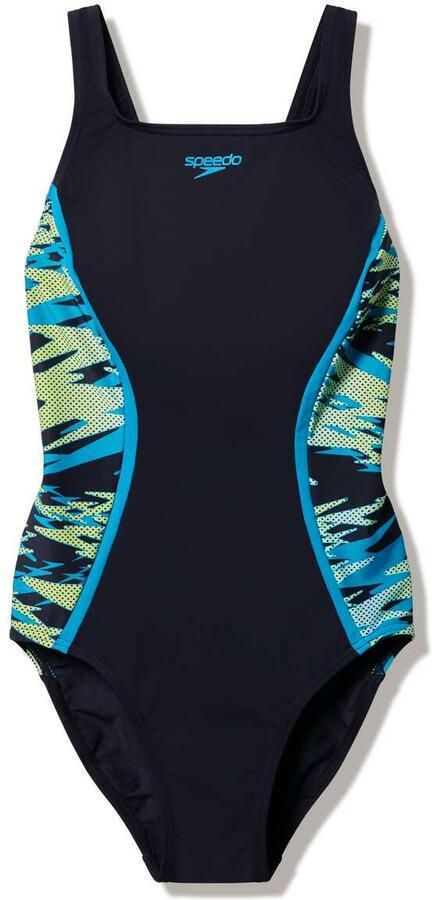 Speedo Hyperboom Splice Endurance Pro sportbadpak zwart limegroen