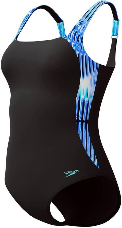 Speedo Shape Comprex Ultra corrigerend badpak LunaLustre zwart lichtblauw - Foto 2