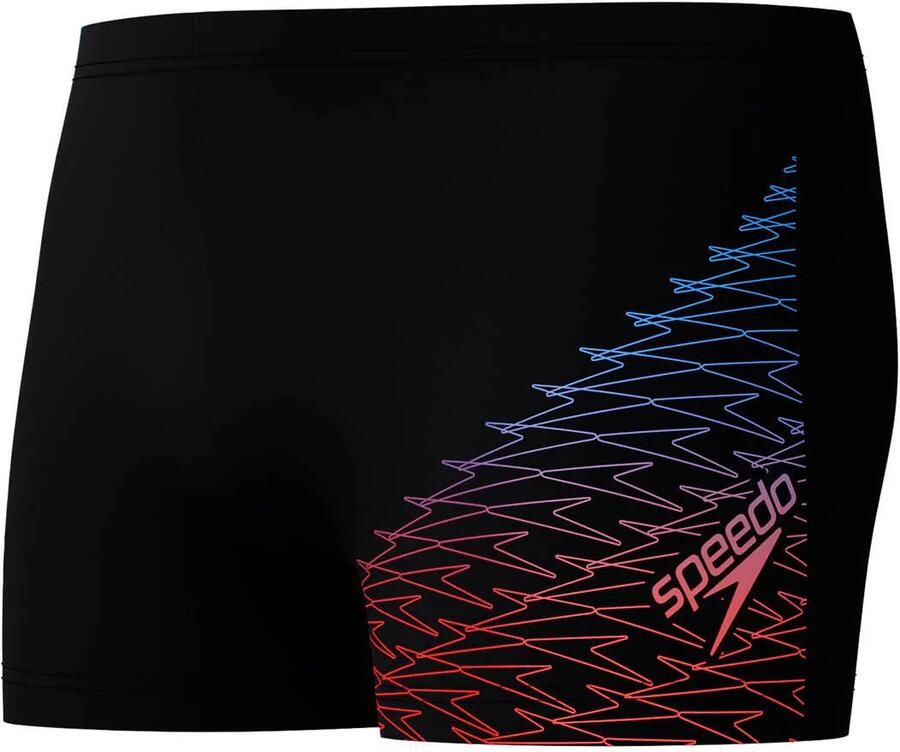 Speedo EnduraFlex zwemboxer Medley Logo zwart oranje - Foto 4