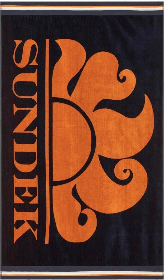 Sundek Strandhanddoek met Logo en Tekst Multicolor Unisex