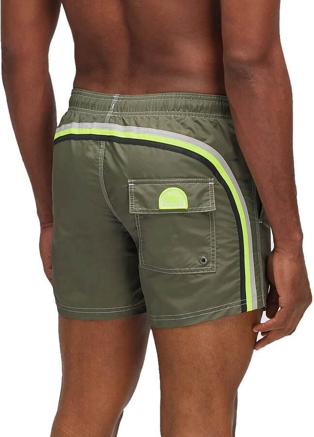 SUNDEK Heren Zwembroeken Ms4001 Boardshort Donkergroen - Foto 3