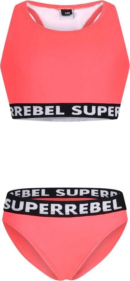 SuperRebel crop bikini Carmel rood