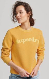 Superdry Dames sweatshirt Cooper Classic 70s Geel Dames