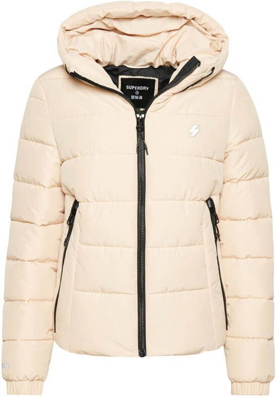 Superdry Gewatteerde jas HOODED SPIRIT SPORTS PUFFER van waterafstotend materiaal