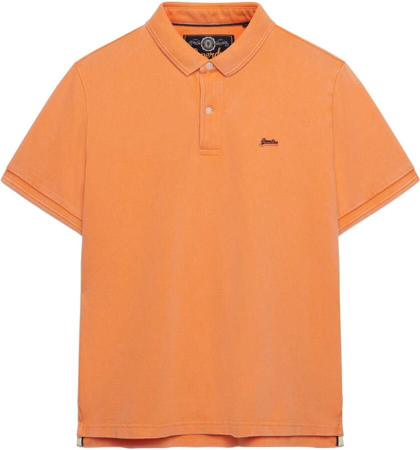 Superdry Polo Shirt Korte Mouw Polo Pique Classic Orange