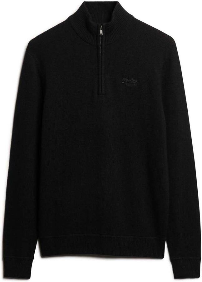Superdry Gebreide trui ESSENTIAL EMB KNIT HALF ZIP