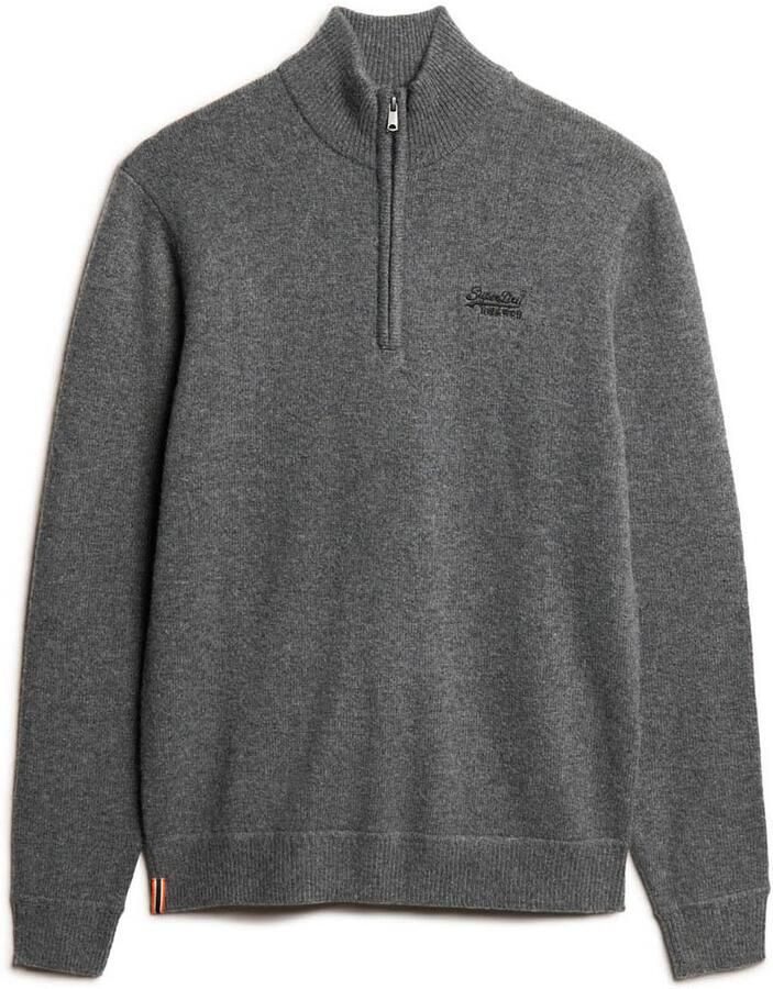 Superdry Gebreide trui ESSENTIAL EMB KNIT HALF ZIP