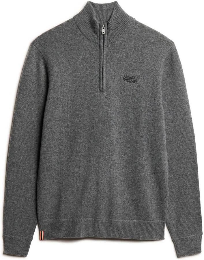 Superdry Gebreide trui ESSENTIAL EMB KNIT HALF ZIP