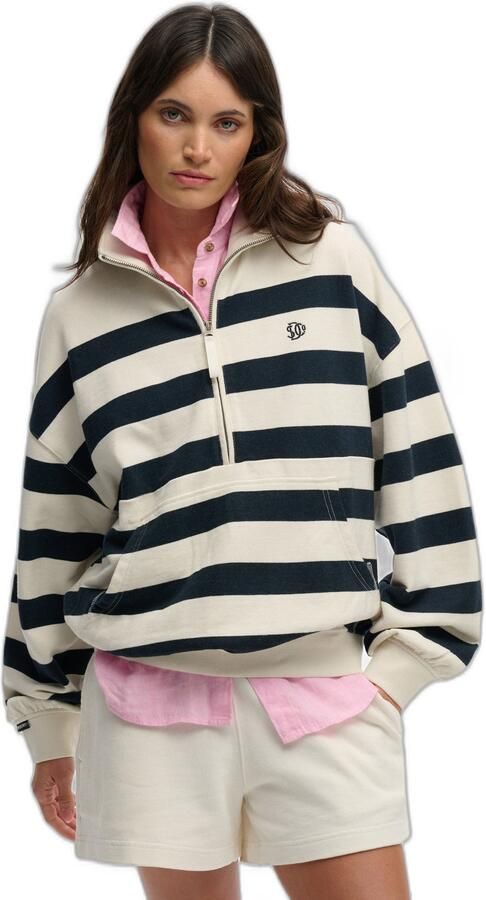 Superdry Studios Stripe Half Zip Sweatshirt