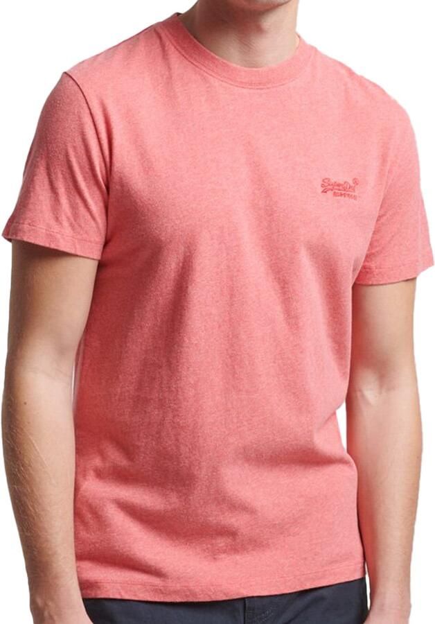 Superdry T-shirt Korte Mouw Essentieel EMB-T-shirt met logo